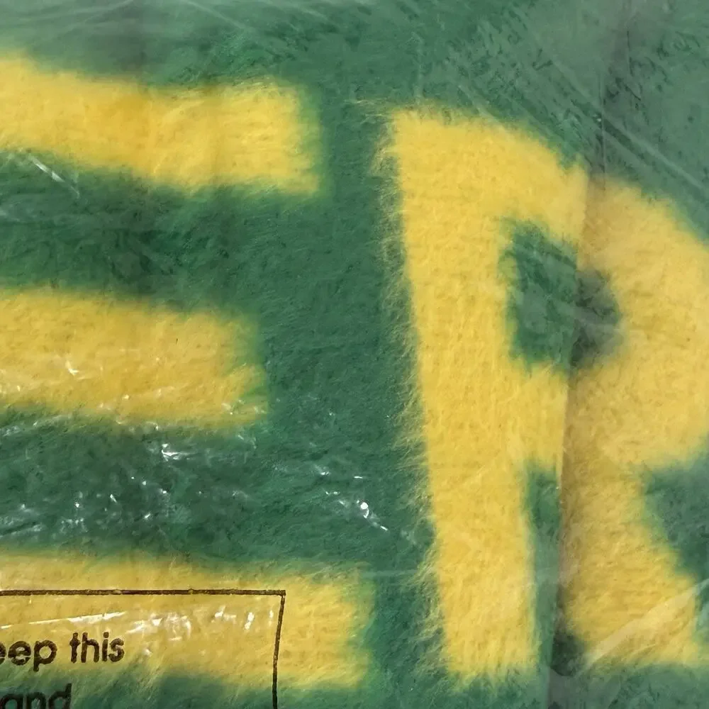 Vintage John Deere Large Logo Throw Blanket Biederlack 60” X 50” Made In USA NEW